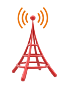 Graphic of communication tower