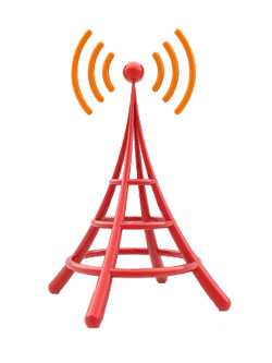 Communication Strategies - Graphic of communication tower