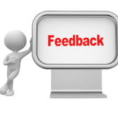 Conducting Employee Reviews - Graphic of feedback sign