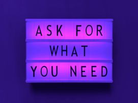 ask for what you need light box message saying quote quotes law of attraction